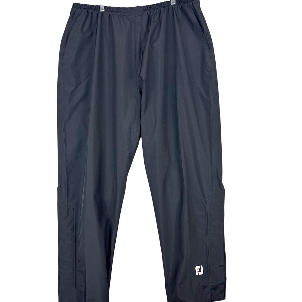 FootJoy DryJoys Pants Mens 2XL Black DJ Light HydroLite Golf Rain Waterproof NWT